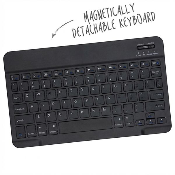 Accezz Bluetooth Keyboard Bookcase Samsung Galaxy Tab A8 - QWERTY / NL - Zwart