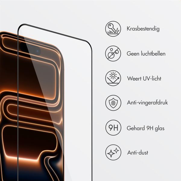 Accezz Gehard Glas Screenprotector met Applicator - 2-pack Apple iPhone 17 Pro Max