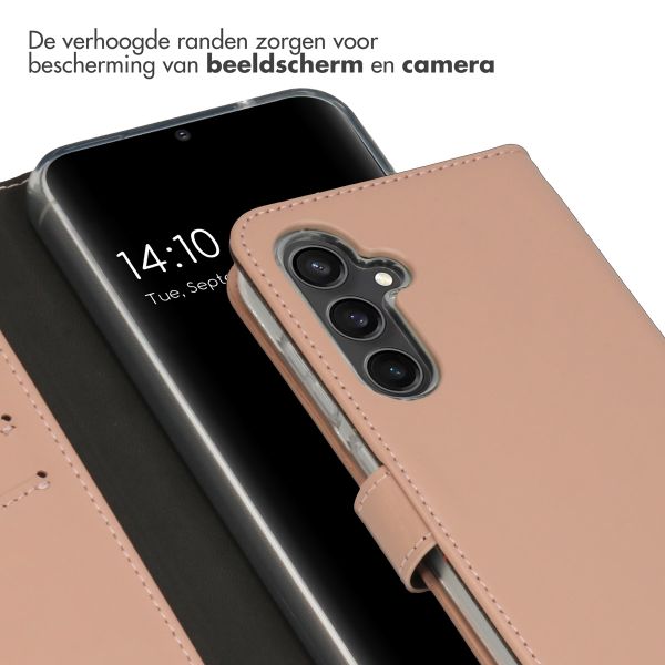 Selencia Echt Leren Bookcase Samsung Galaxy S23 FE - Dusty Pink