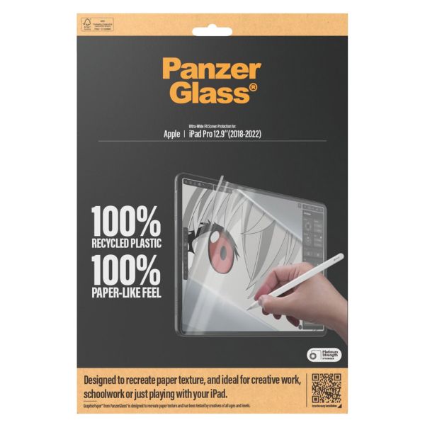 PanzerGlass GraphicPaper Ultra-Wide Fit Screenprotector iPad Pro 12.9 (2018/2020/2021/2022)