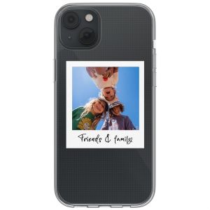 Gepersonaliseerd hoesje met polaroid iPhone 14 - Transparant