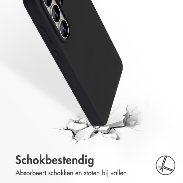 Accezz Liquid Silicone Backcover Samsung Galaxy S26 Ultra - Zwart