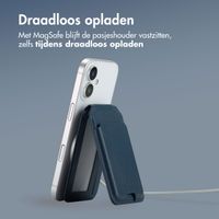 Accezz Leren Wallet met standaard voor MagSafe - Nightfall Blue