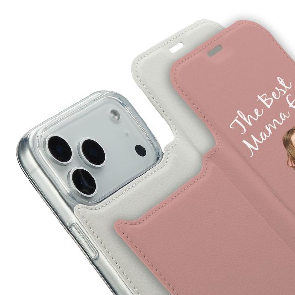 Ontwerp je eigen Compact gel bookcase hoes Apple iPhone 17 Pro Max - Wit