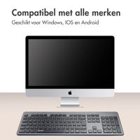 Accezz Premium Desktop QWERTY Bluetooth Keyboard - Zwart