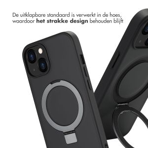 Accezz Ring Stand Backcover met MagSafe iPhone 13 - Zwart