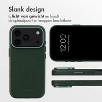 Accezz MagSafe Leather Backcover Apple iPhone 18 Pro / 17 Pro - Cedar Green