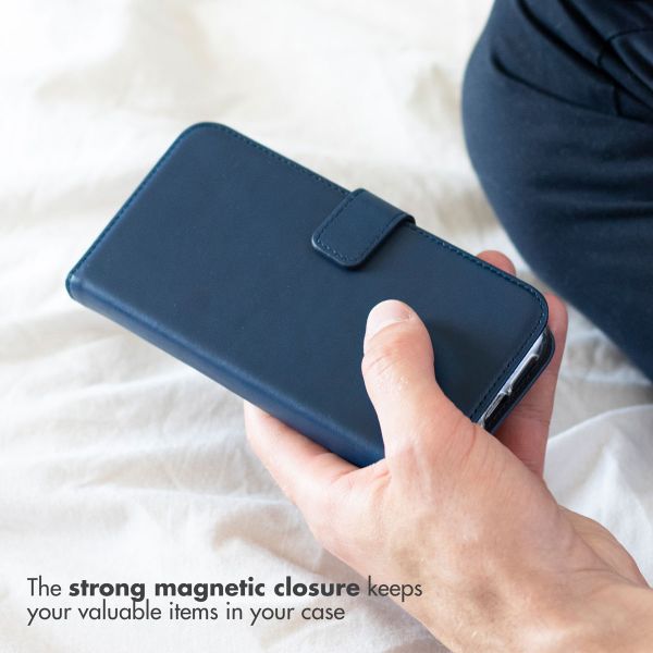 Selencia Echt Leren Bookcase Apple iPhone 11 Pro - Blauw