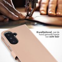Selencia Echt Leren Bookcase Samsung Galaxy A37 (5G) - Lichtroze