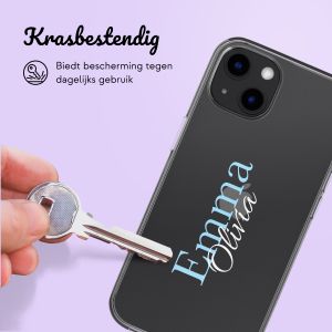 Gepersonaliseerd hoesje met naam iPhone 13 - Transparant