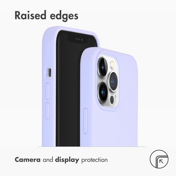 Accezz Liquid Silicone Backcover Apple iPhone 13 Pro - Paars