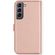 Selencia Echt Lederen Bookcase Samsung Galaxy S21 FE - Roze