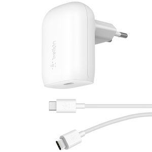 Belkin Boost↑Charge™ Adapter met kabel - USB-C naar USB-C - 1 meter - 30W - Wit