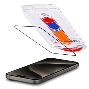 Accezz Gehard Glas Screenprotector + Applicator iPhone 15 Pro