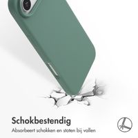 Accezz Liquid Silicone Backcover met MagSafe Apple iPhone 17 Air - Dark Green