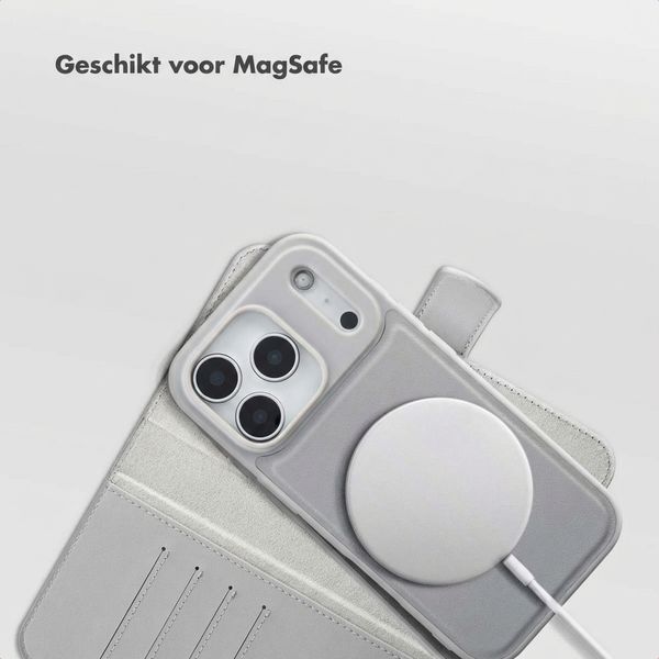 Accezz Edge Uitneembare Bookcase met MagSafe Apple iPhone 18 Pro / 17 Pro - Grijs