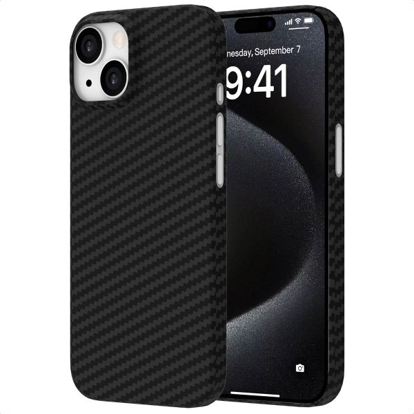 Accezz MagSafe Kevlar Backcover Apple iPhone 15 - Black