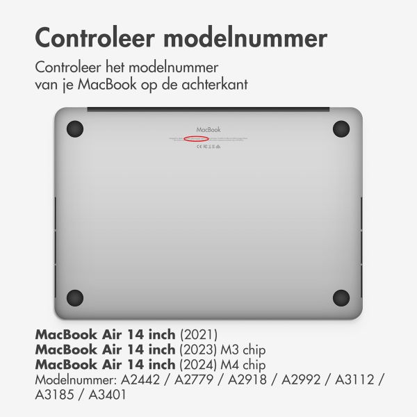 Accezz Gehard Glas Screenprotector Apple MacBook Pro 14 inch (2021 / 2023 M3 chip / 2024 M4 chip / 2025 M5 chip)