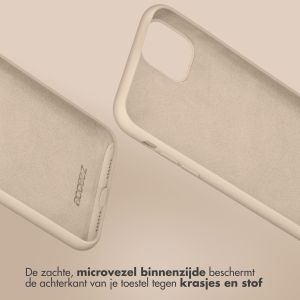 Accezz Liquid Silicone Backcover iPhone 15 Pro Max - Stone