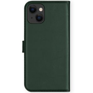 Selencia Echt Lederen Bookcase iPhone 13 - Groen