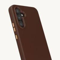 Selencia Rivièra MagSafe Backcover met afneembare haakjes Samsung Galaxy A54 (5G) - Choco Brown