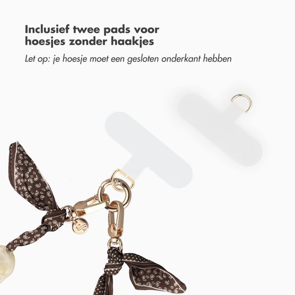 Selencia Satin Stone Polskoord - Brown