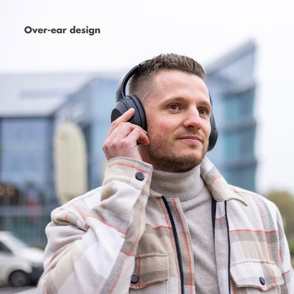 Selencia Urban Play Draadloze Koptelefoon - Active Noise Cancelling - Met Opbergcase - Midnight Black