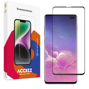 Accezz Gehard Glas Full Cover Screenprotector Samsung Galaxy S10 Plus