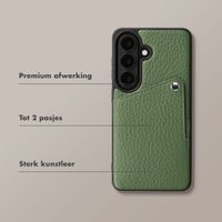Selencia Riva Backcover met Pashouder Samsung Galaxy S26 - Sage Green