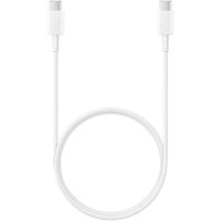 Samsung Originele USB-C naar USB-C kabel - 1.8 meter - 25 Watt - Wit + Originele Fast Charging Adapter USB-C Oplader - In Fabrieksverpakking - 25 Watt - Wit