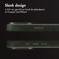 Accezz Vintage Leather Magsafe Backcover Apple iPhone 16 Pro Max - Smokey Green