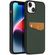 Accezz Premium Leather Card Slot Backcover iPhone 14 Plus - Groen