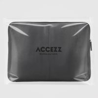 Accezz Leather Laptop hoes met rits 15-16 inch - Laptopsleeve - Zwart