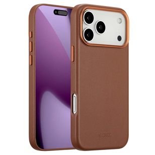 Accezz MagSafe Leather Backcover Apple iPhone 17 Pro Max - Sienna Brown