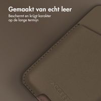 Accezz Leather Cardholder MagSafe - Kaarthouder met MagSafe - Coffee Brown