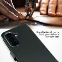 Selencia Echt Leren Bookcase Samsung Galaxy S26 Plus - Groen