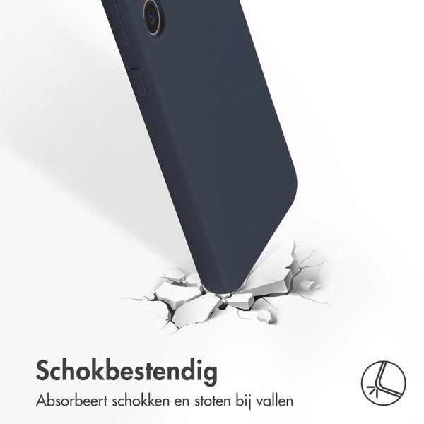 Accezz Liquid Silicone Backcover Samsung Galaxy S23 Plus - Donkerblauw