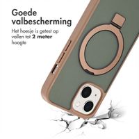 Accezz Ring Stand Backcover met MagSafe Apple iPhone 15 - Bruin