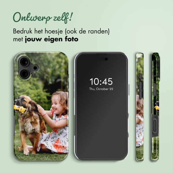 Ontwerp je eigen tough case met MagSafe Apple iPhone 16 - Zwart