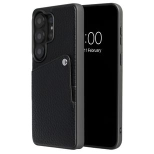 Selencia Riva Backcover met Pashouder Samsung Galaxy S26 Ultra - Zwart