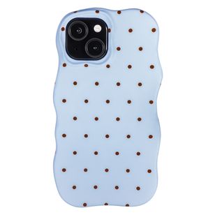 Selencia Vivid Wavy Backcover met MagSafe Apple iPhone 15 - Happy Dots Digital Sky