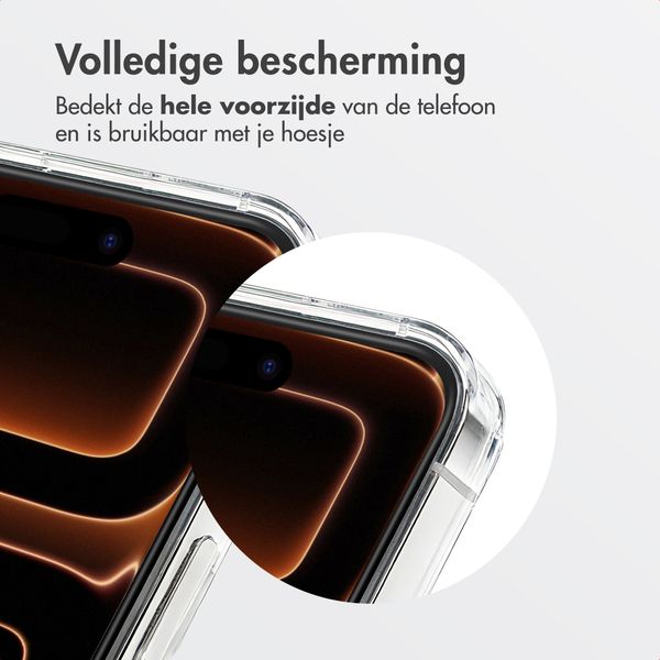 Accezz Gehard Glas Screenprotector met Applicator - 2-pack Apple iPhone 17 Pro Max