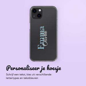 Gepersonaliseerd hoesje met naam iPhone 13 - Transparant