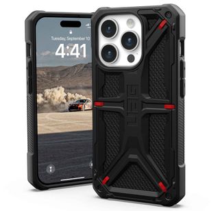 UAG Monarch Backcover iPhone 15 Pro - Kevlar Black