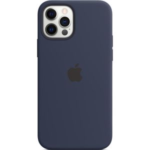 Apple Silicone Backcover MagSafe iPhone 12 (Pro) - Deep Navy