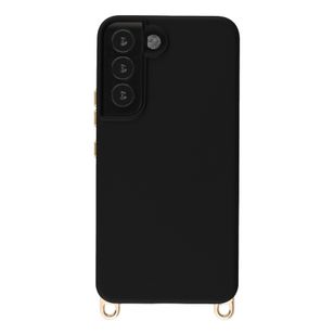 Selencia Rivièra MagSafe Backcover met afneembare haakjes Samsung Galaxy S22 - Velvet Black