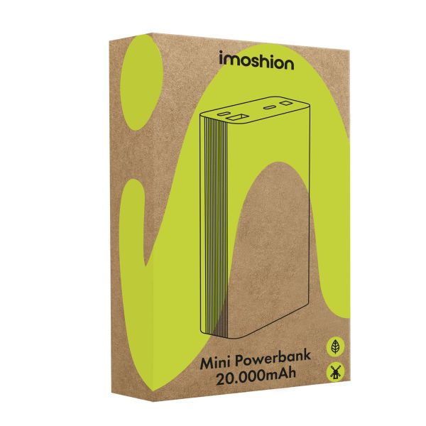 imoshion Ultra Series Aluminium Powerbank 20.000 mAh - Quick Charge en Power Delivery - Oranje Leeuw - Zwart