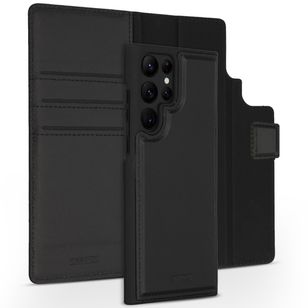 Accezz Premium Leather 2 in 1 Wallet Bookcase Samsung Galaxy S22 Ultra - Zwart