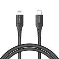 Accezz Lightning naar USB-C kabel - MFi certificering - 1 meter - Zwart