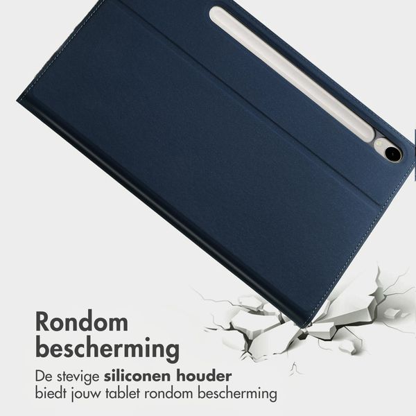 Accezz Classic Tablet Case Samsung Galaxy Tab S9 11.0 inch / S10 Lite / S10 FE / S9 FE 10.9 inch - Donkerblauw